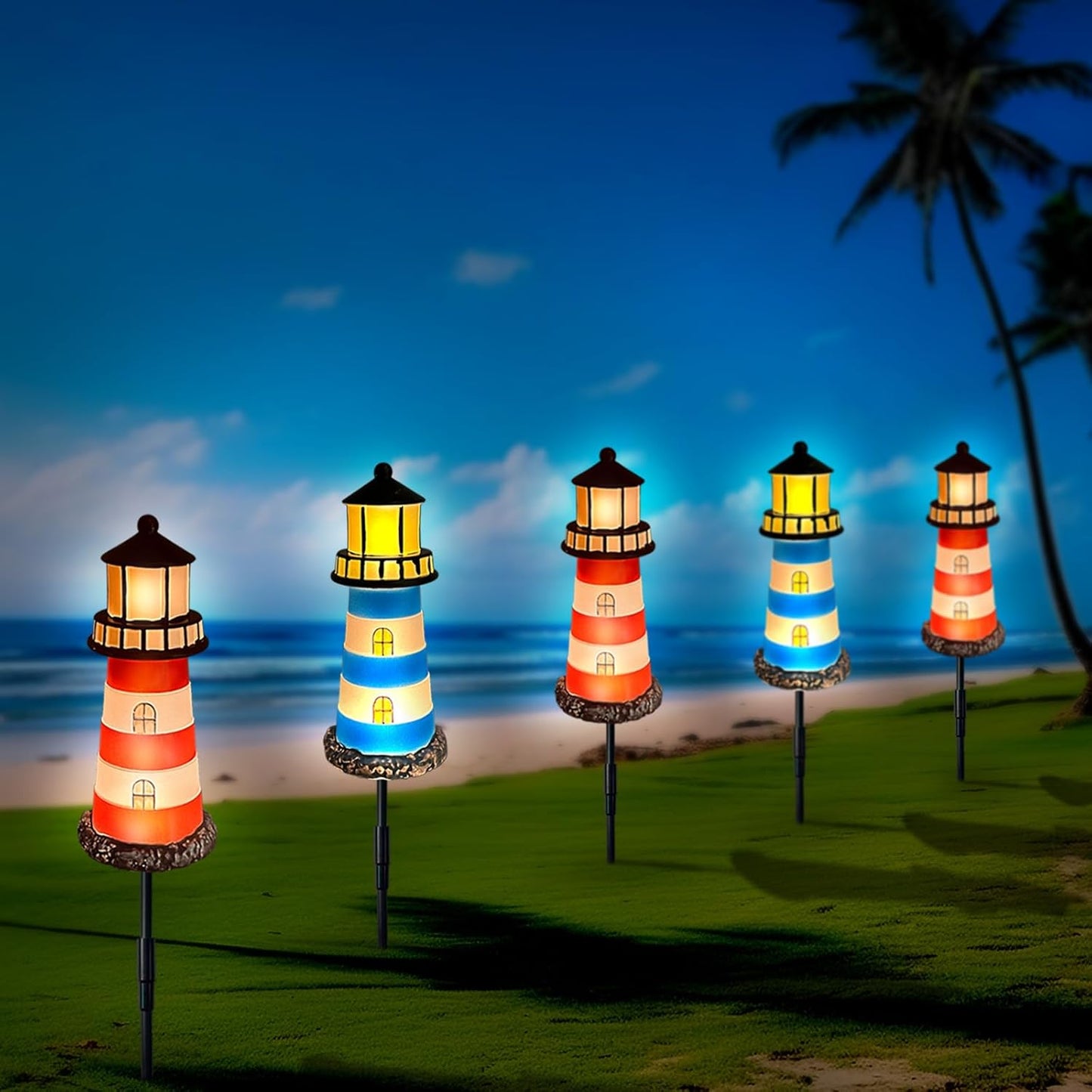 solar-powered lighthouse