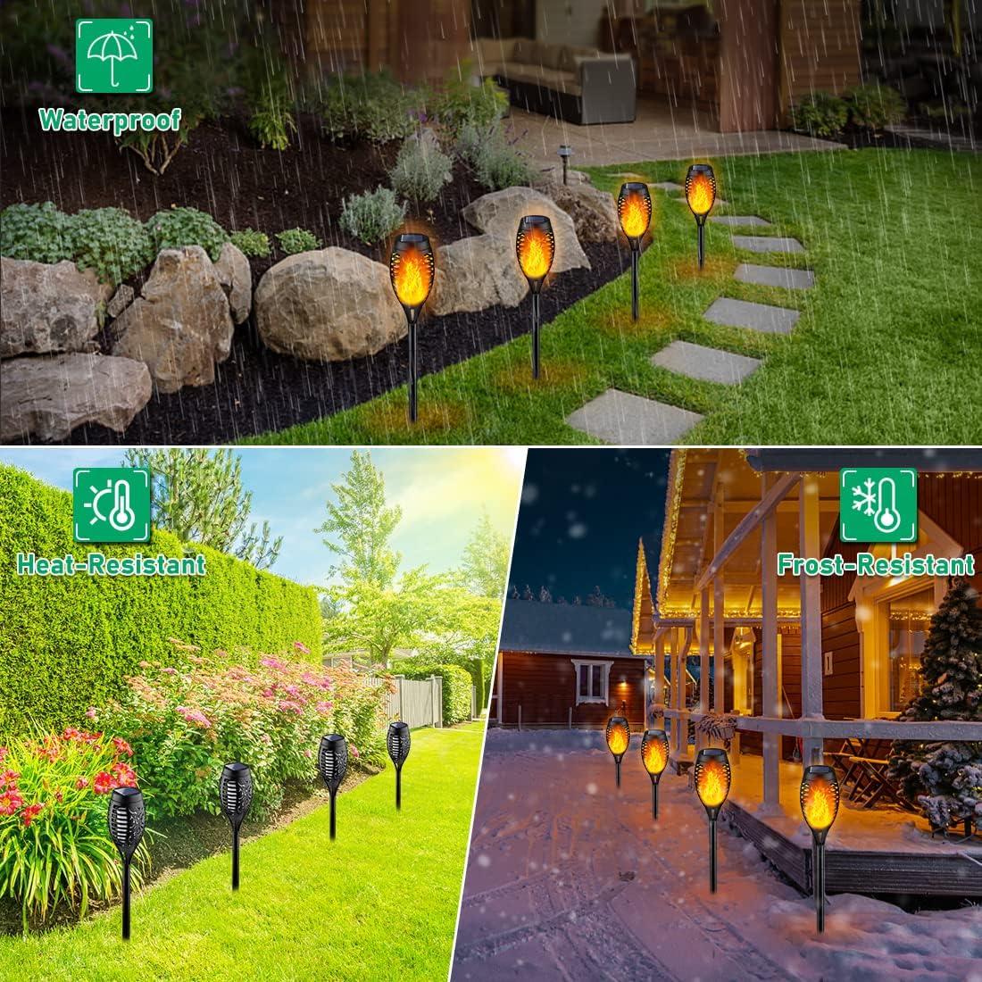 Solar Flame Torch Lamp