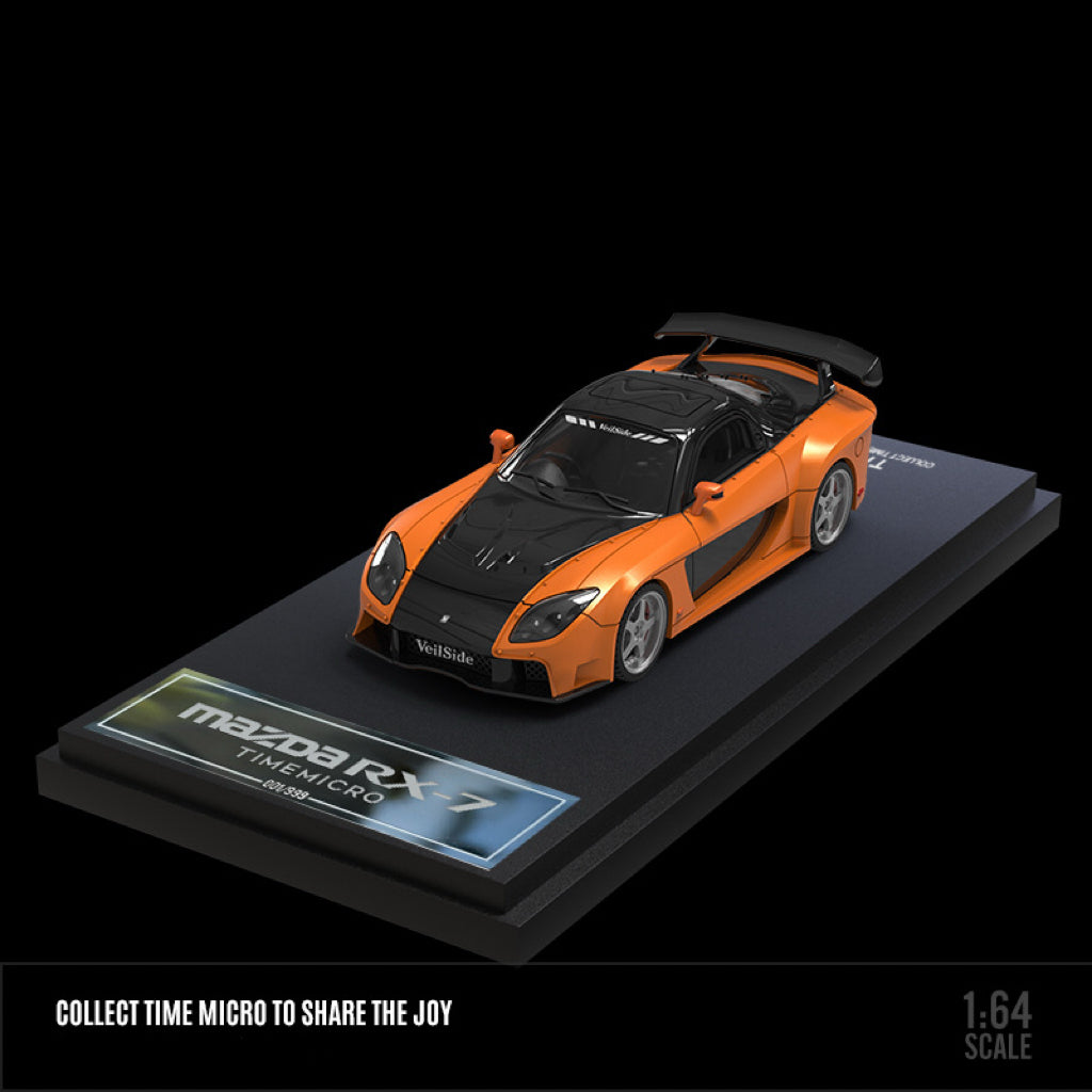 1:64 Scale Mazda RX-7 Veilside Speed and Passion Die-Cast Metal Car Model
