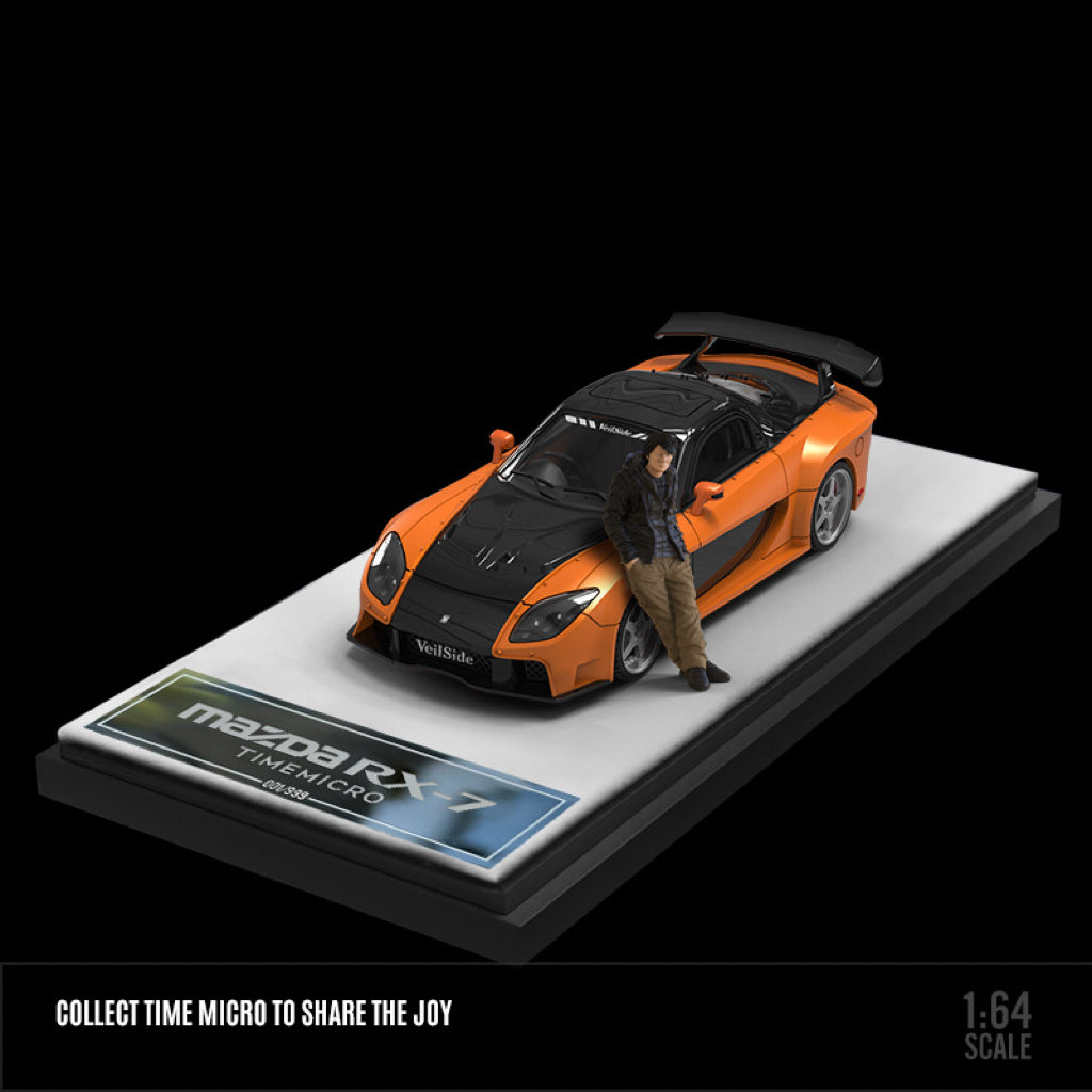 1:64 Scale Mazda RX-7 Veilside Speed and Passion Die-Cast Metal Car Model