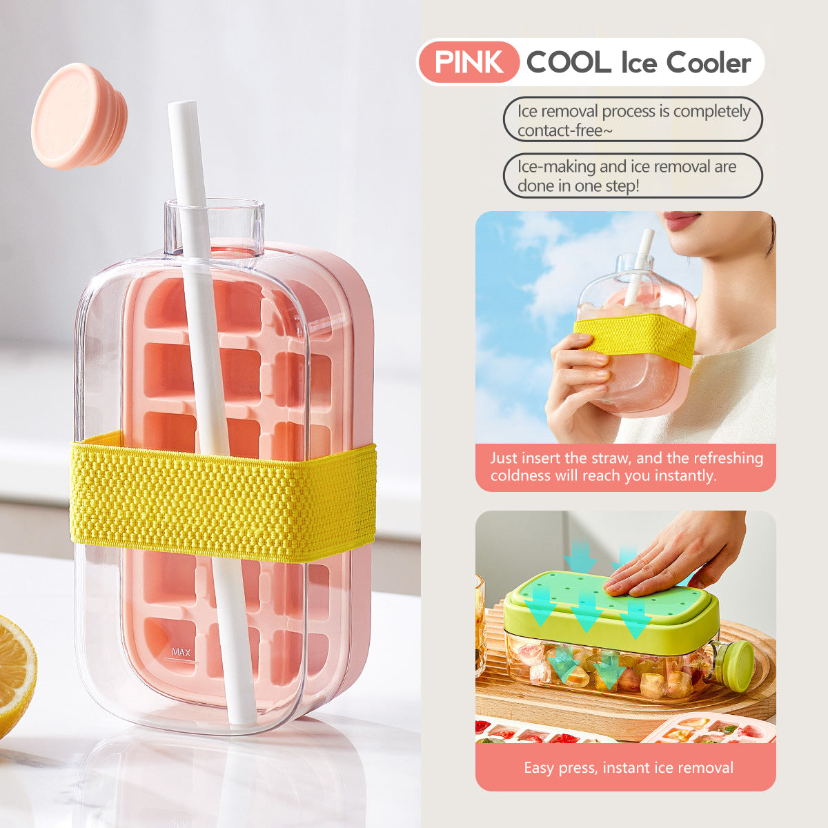 ❄️Cool Ice Cube Takeaway Ice Cube Ice Box