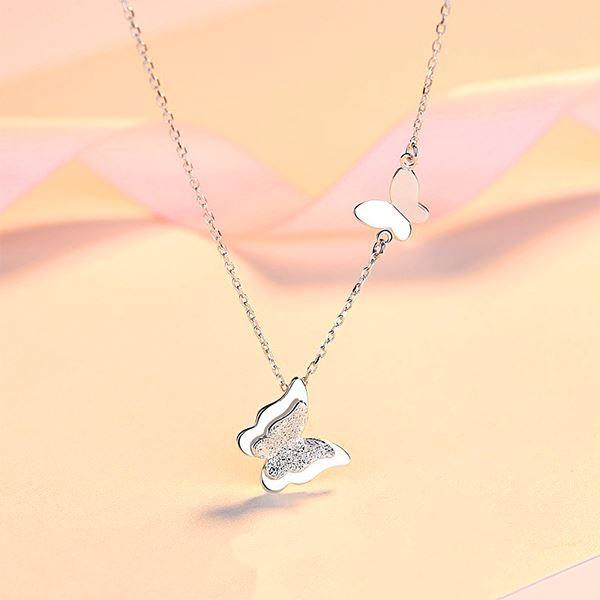 Free Spirit Sterling Silver Butterfly Anklet