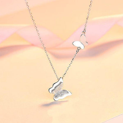 Free Spirit Sterling Silver Butterfly Anklet