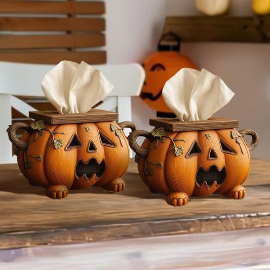 Halloween Pumpkin Tissue Box Holder