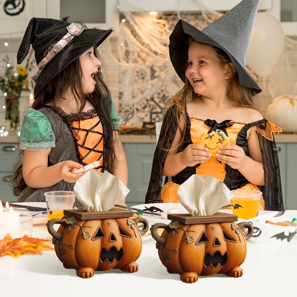 Halloween Pumpkin Tissue Box Holder