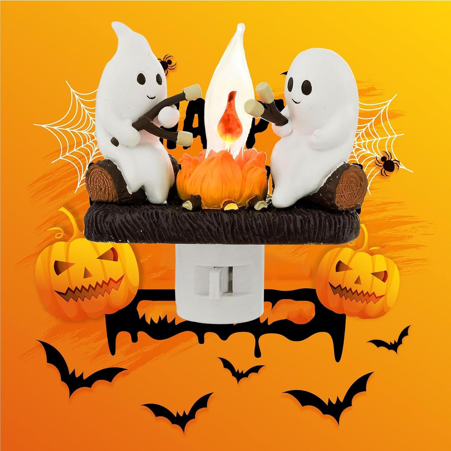Halloween Ghost Flicker Night Light👻