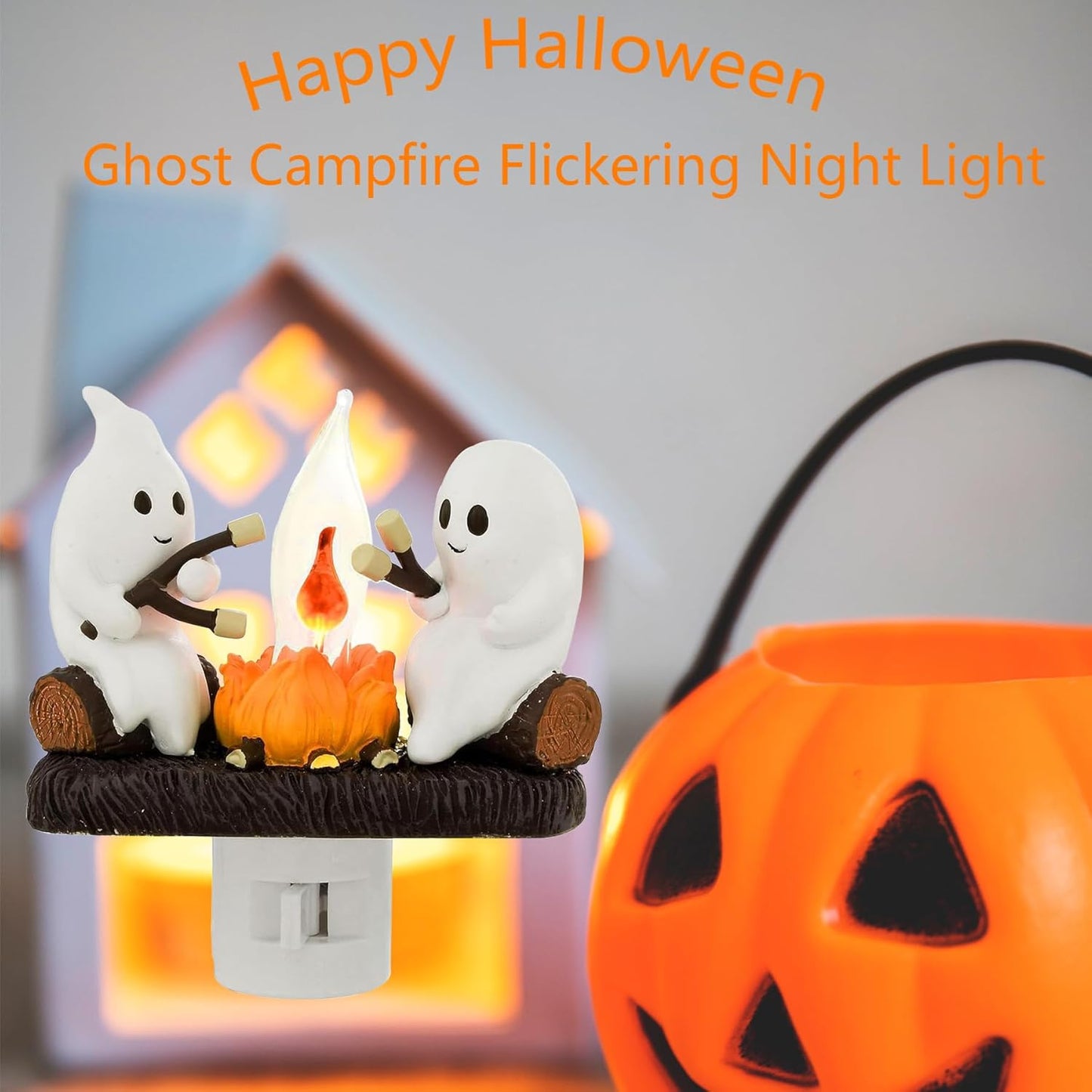 Halloween Ghost Flicker Night Light👻