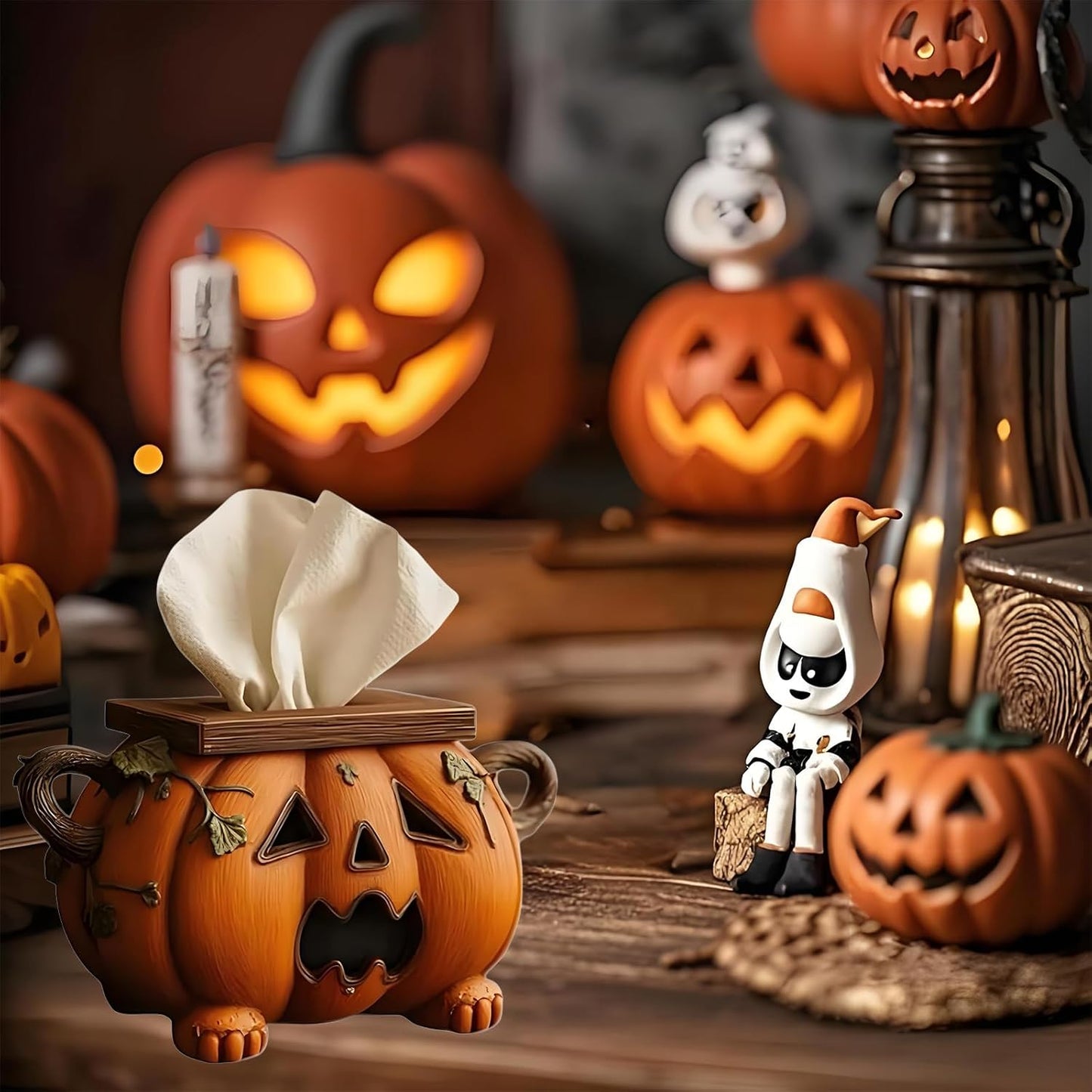 Halloween Pumpkin Tissue Box Holder