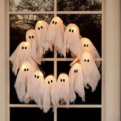👻Lit Ghosts Wreath