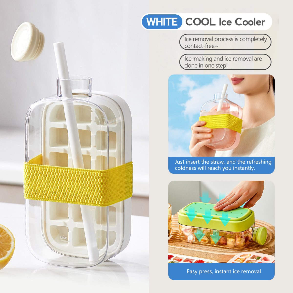 ❄️Cool Ice Cube Takeaway Ice Cube Ice Box