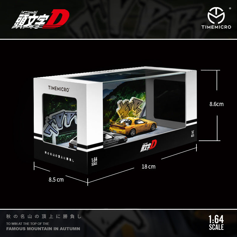 1:64 Scale AE86 Mazda 《头文字D》 Manga Edition Die-Cast Metal Car Model