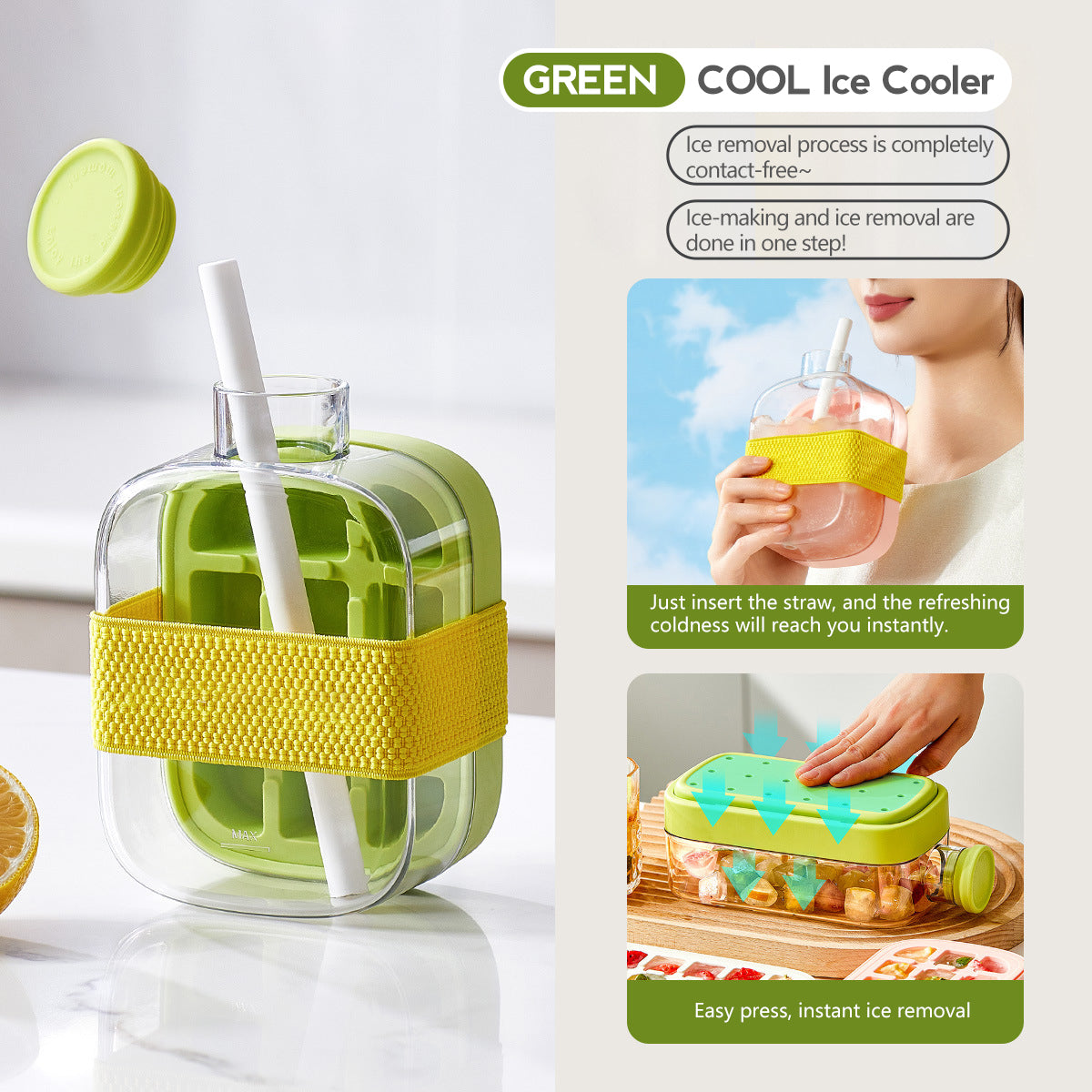 ❄️Cool Ice Cube Takeaway Ice Cube Ice Box
