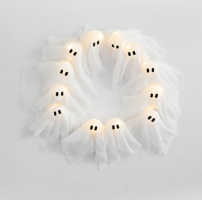 👻Lit Ghosts Wreath
