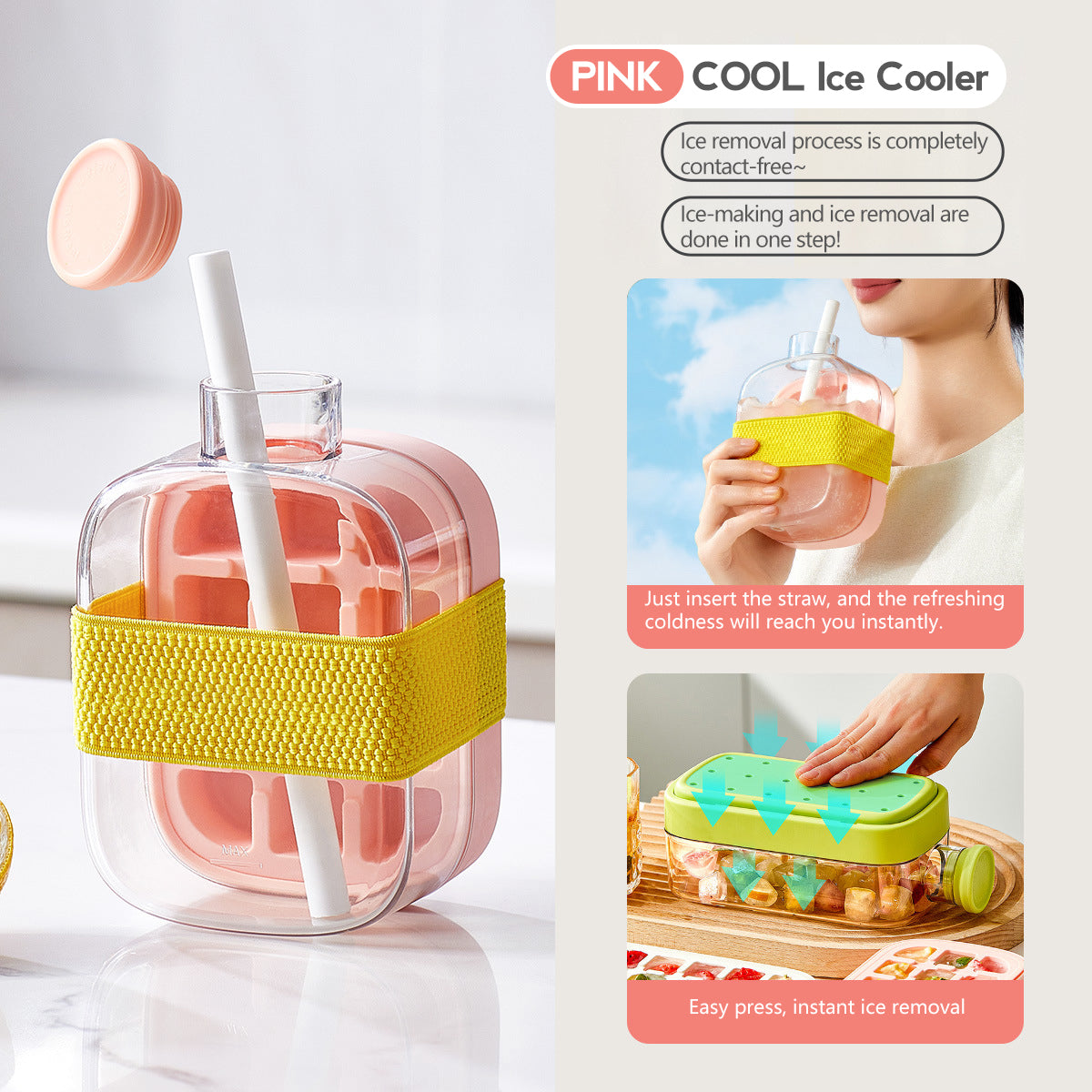 ❄️Cool Ice Cube Takeaway Ice Cube Ice Box
